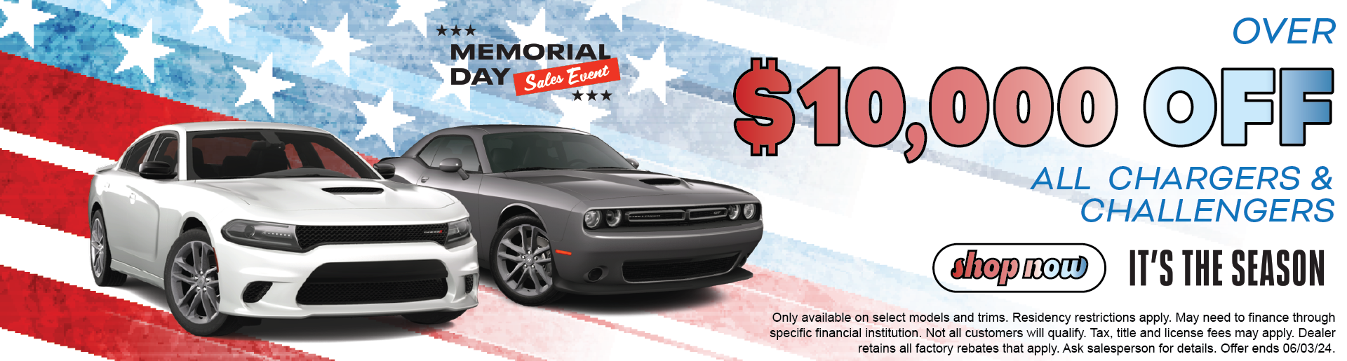 $10,000 OFF Chargers & Challengers